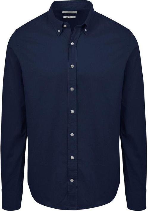 King Essentials The Tommy Overhemd Navy maat L Heren, Kleding | Heren, Overhemden, Blauw, Nieuw, Verzenden