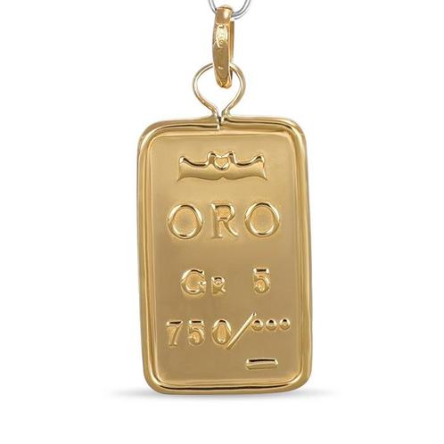 Hanger - 18 karaat Geel goud, Witgoud, Sleutelhanger, Sieraden, Tassen en Uiterlijk, Antieke sieraden