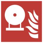 12 Stickers van  10 cm Vaste brandblusser sticker, ISO 7010, Huis en Inrichting, Verzenden, Nieuw