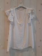 Puur linnen zomer top met v-hals en korte mouwen - WIT, Kleding | Dames, T-shirts, Nieuw