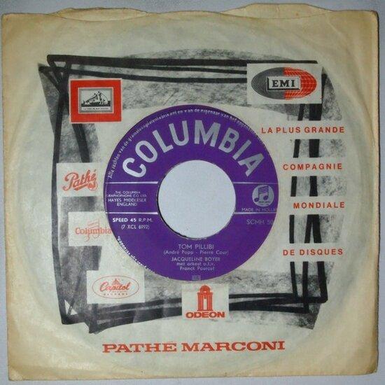 Jacqueline Boyer - Tom Pillibi - Single, Cd's en Dvd's, Vinyl Singles, Verzenden