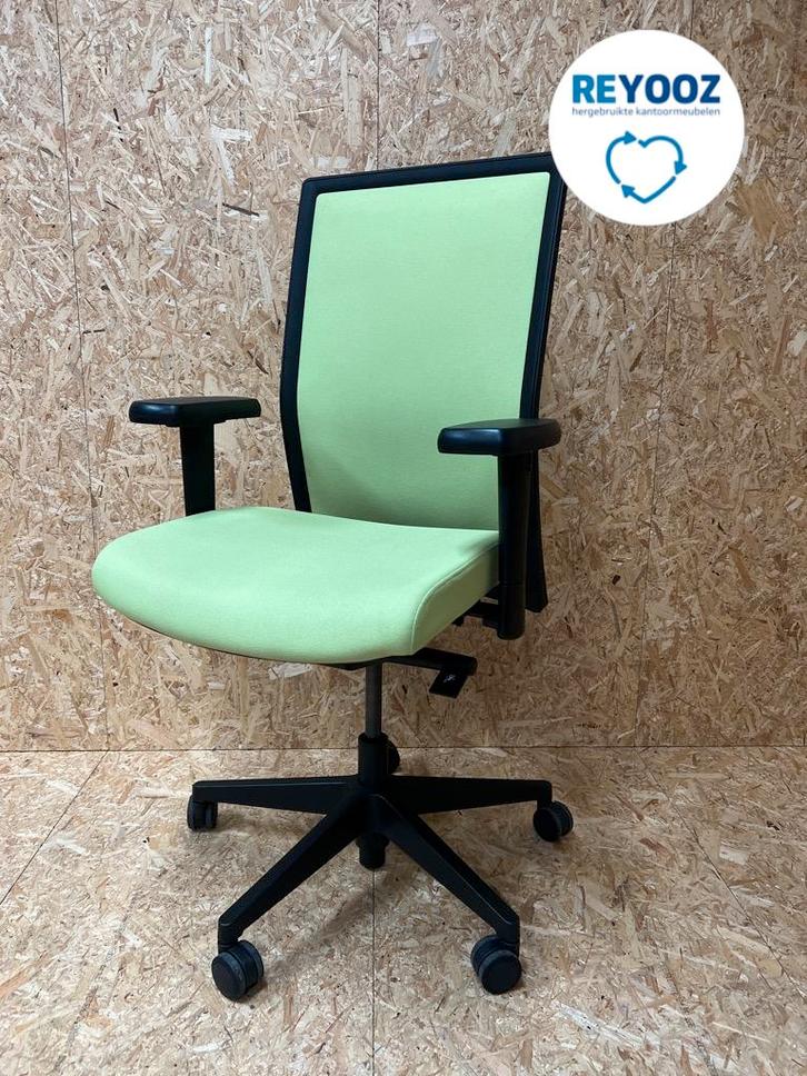 Bureaustoel Gispen Omnis - limegeel - re-use, Zakelijke goederen, Kantoor en Winkelinrichting | Kantoormeubilair en Inrichting