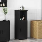vidaXL Badkamer Kast met plank Zwart 30 x 35 x 95 cm Bewerkt, Huis en Inrichting, Tafels | Kaptafels, Verzenden, Nieuw