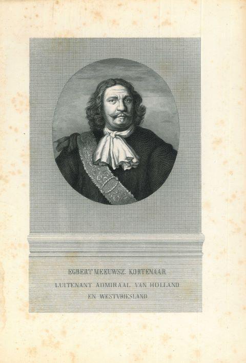 Portrait of Egbert Bartholomeusz Kortenaer, Antiek en Kunst, Kunst | Etsen en Gravures