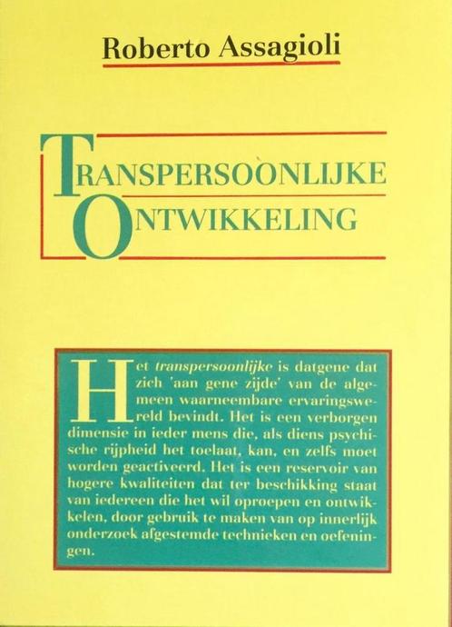 TRANSPERSOONLIJKE ONTWIKKELING 9789063253684 R. Assagioli, Boeken, Psychologie, Gelezen, Verzenden