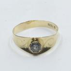 Ring - 18 karaat Geel goud - 0.16ct. tw. Aquamarijn, Sieraden, Tassen en Uiterlijk, Nieuw