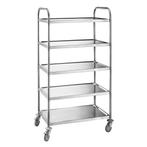 GGM Gastro | Serveerwagen - 845x525mm - met 5 opslagruimtes, Verzenden