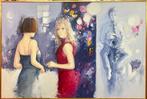 Giuliano Trombini (1953) - Due figure femminili e uomo con