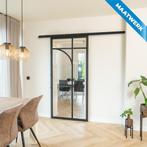 Stalen Schuifdeur met koofsysteem Zwart 5 Vlaks rond Maatwer, Doe-het-zelf en Verbouw, Nieuw, Metaal
