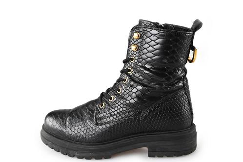 Omoda Veterboots in maat 38 Zwart | 10% extra korting, Kleding | Dames, Schoenen, Zwart, Zo goed als nieuw, Overige typen, Verzenden