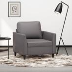 vidaXL Fauteuil 60 cm kunstleer grijs, Eenpersoons, Verzenden, Nieuw, Leer