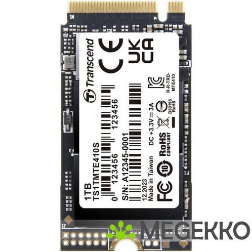 Transcend PCIe SSD 410S M.2 1 TB PCI Express 4.0 3D NAND, Computers en Software, Harde schijven, Nieuw, Verzenden