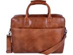 DSTRCT Fletcher Street Laptoptas - 17 inch - Cognac, Verzenden, Zo goed als nieuw