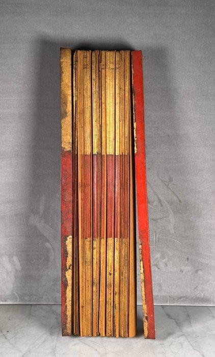 Burmese manuscript “Parabaik” - palmenblad - Myanmar/Birma, Antiek en Kunst, Antiek | Overige Antiek