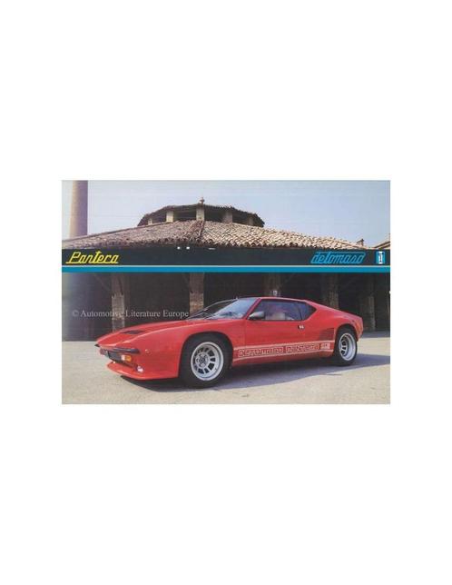 1988 DE TOMASO PANTERA GT5 S BROCHURE, Boeken, Auto's | Folders en Tijdschriften