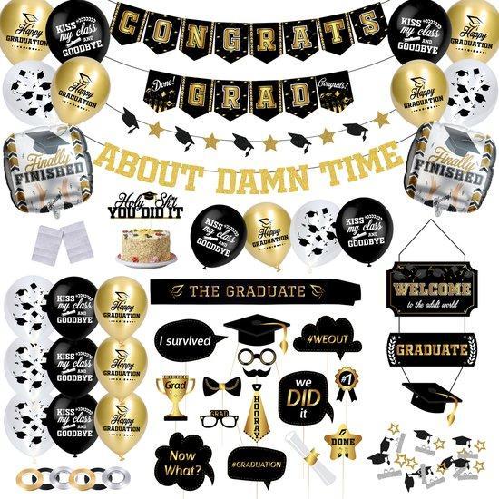 2dekans | Partizzle Geslaagd Party Versiering Artikelen -, Hobby en Vrije tijd, Feestartikelen, Zo goed als nieuw, Ophalen of Verzenden