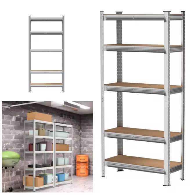 5-laags Garage Stellingkast – Stalen Opslagrek 180×90×40 cm, Huis en Inrichting, Kasten | Boekenkasten, Nieuw, Verzenden