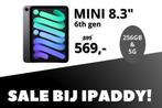 SALE!!: Apple iPad Mini 6th Gen met 256GB en 5G, 8 inch, Nieuw, Ophalen of Verzenden, Grijs