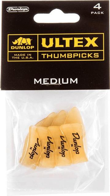 Jim Dunlop rechtshandige Ultex duimplectrum medium 4-pack beschikbaar voor biedingen
