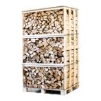 Hele pallet ovengedroogd gekloofd haagbeuk haardhout 33cm, Minder dan 3 m³, Ophalen of Verzenden, Blokken