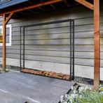 Houtopslag | Brandhoutrek | Houtrek | 196x25x196cm | Staal, Tuin en Terras, Haardhout, Verzenden