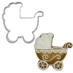 BrandNewCake Uitsteker Kinderwagen RVS 6cm, Verzenden, Nieuw