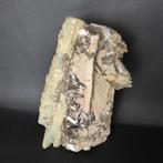 Aquamarijn en muscoviet Kristal - Hoogte: 11 cm - Breedte: