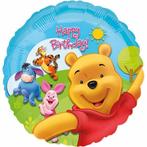 Winnie The Pooh Helium Ballon Happy Birthday 45cm leeg, Nieuw, Verzenden