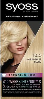 SYOSS 10-5 LOS ANGELES BLOND HAARVERF PAK 1 STUK, Verzenden, Nieuw