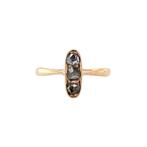 Rosé ring met roosdiamant 12 krt, Ophalen of Verzenden, Nieuw