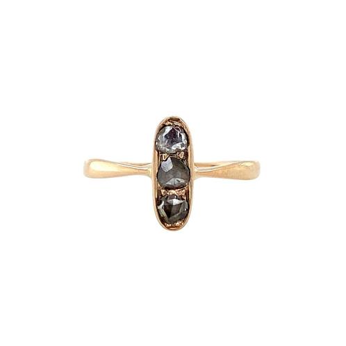 Rosé ring met roosdiamant 12 krt, Sieraden, Tassen en Uiterlijk, Ringen, Nieuw, Ophalen of Verzenden