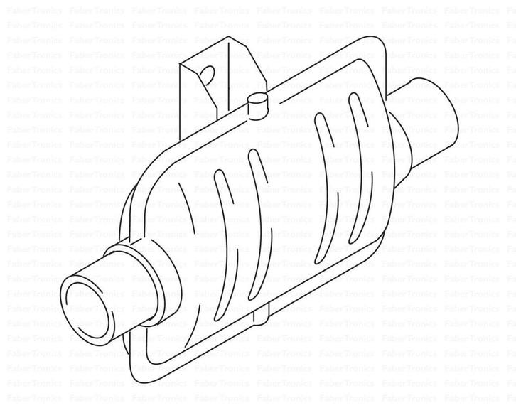 Webasto uitlaatdemper 38mm staal, Auto-onderdelen, Airco en Verwarming, Ophalen of Verzenden
