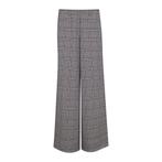 Milano Italy • wijde geruite pantalon • 36, Kleding | Dames, Broeken en Pantalons, Bruin, Verzenden, Maat 36 (S), Milano Italy