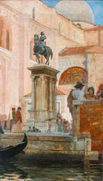 Charles Lebayle (1856 - 1898) - Venezia, Scorcio di Campo, Antiek en Kunst, Kunst | Schilderijen | Klassiek
