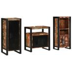 vidaXL Badkamermeubelset met plank 3 pcs Multikleur 40 x 35, Verzenden, Nieuw