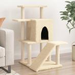 vidaXL Kattenmeubel met sisal krabpalen 97 cm crèmekleurig, Verzenden, Nieuw