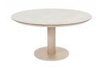 Taste Sarah ronde low dining tuintafel Ø130 cm. - Latte, Verzenden, Nieuw, Rond, Overige materialen