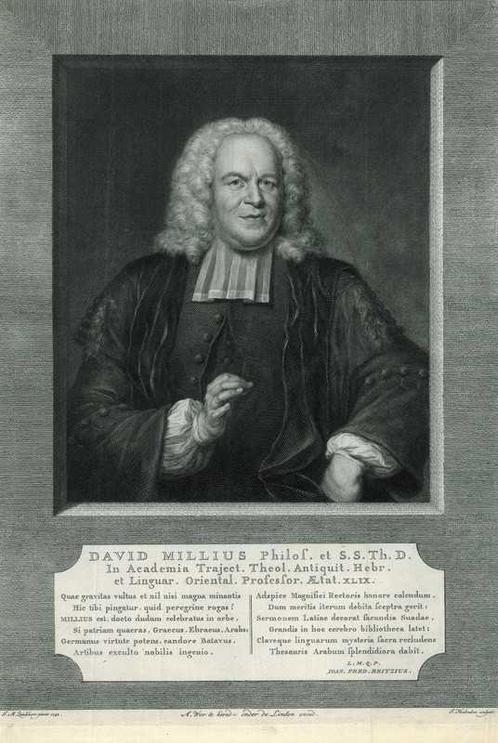 Portrait of David Mill, Antiek en Kunst, Kunst | Etsen en Gravures