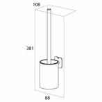 Toiletborstel met Houder Tiger Colar RVS Geborsteld, Ophalen of Verzenden, Nieuw
