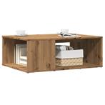 vidaXL Salontafel 90x67x33 cm bewerkt hout artisanaal, Verzenden, Nieuw, Overige houtsoorten, 50 tot 100 cm