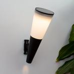 Solar wandlamp Torch - Set van 4 - Op zonne-energie, Tuin en Terras, Buitenverlichting, Zonne-energie, Kunststof, Verzenden, Wandlamp