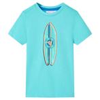 vidaXL Kindershirt met korte mouwen 128 zeeblauw, Verzenden, Nieuw