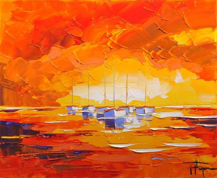 Olivier Pfleger - Mandrafina  Belle soirée  FREE SHIPPING, Antiek en Kunst, Kunst | Designobjecten