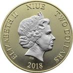Niue. 2 Dollars 2018 - TREE OF LIFE - RUTHENIUM 1 oz mit CoA
