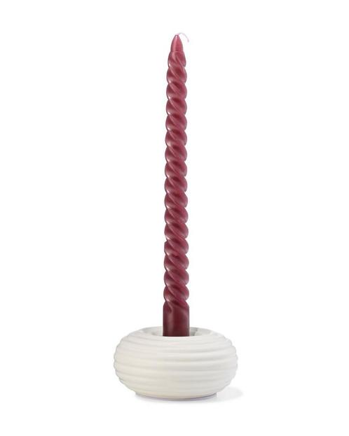 HEMA Kandelaar S keramiek ribbel naturel sale, Huis en Inrichting, Woonaccessoires | Kandelaars en Kaarsen, Nieuw, Verzenden