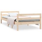 Massief Grenenhout Bedframe 75x190 | Tweedekansje | OP = OP, Eenpersoons, Bruin, Nieuw, 80 cm