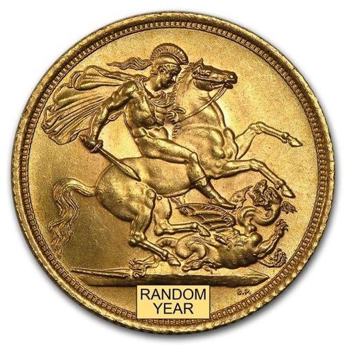 Verenigd Koninkrijk. British Gold Sovereign Queen Elizabeth, Postzegels en Munten, Edelmetalen en Baren