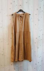 Halter linnen midi jurk met volants - mouwloos - met slipt, Kleding | Dames, Jurken, Nieuw