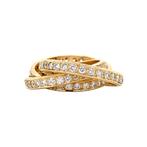 Gouden alliance ring met diamant 14 krt, Sieraden, Tassen en Uiterlijk, Ringen, Ophalen of Verzenden, Nieuw