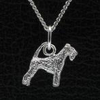 Zilveren Irish blue terrier met staart ketting hanger - k..., Verzenden, Nieuw